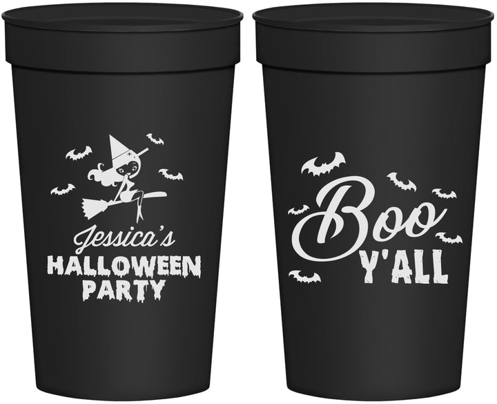 Personalized Halloween 32 oz Stadium Cups - Witch Boo | 250015