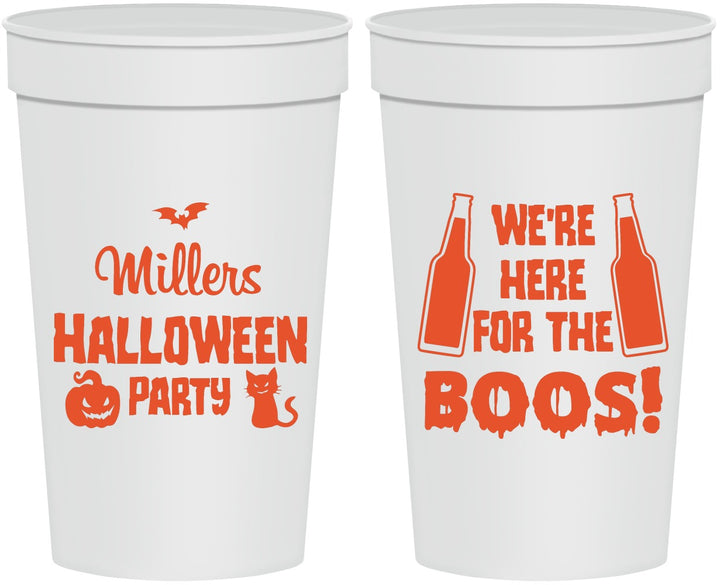 Personalized Halloween 32 oz Stadium Cups - Boo | 250016