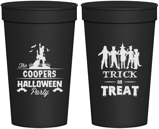 Personalized Halloween 32 oz Stadium Cups - Trick Or Treat | 250019