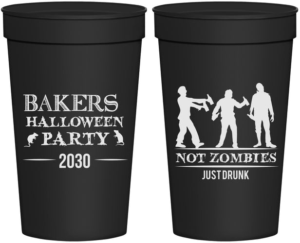 Personalized Halloween 32 oz Stadium Cups - Zombies | 250023