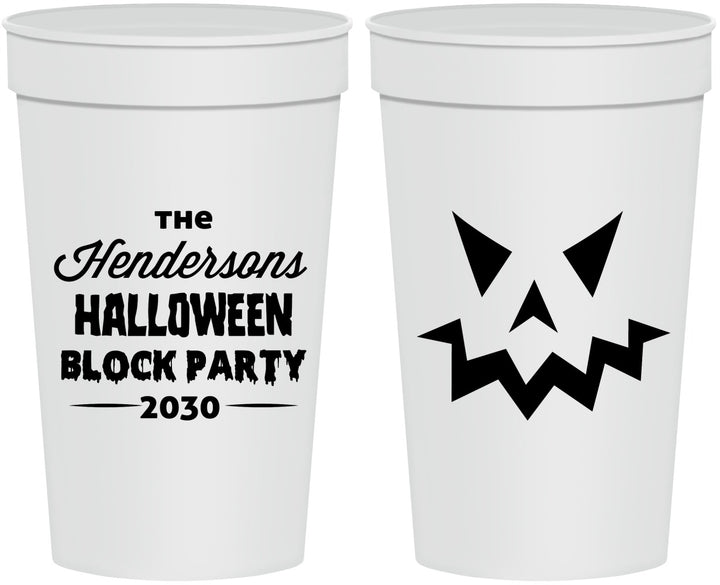 Personalized Halloween 32 oz Stadium Cups - Pumpkin | 250034