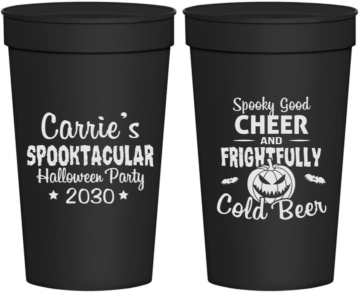 Personalized Halloween 32 oz Stadium Cups - Pumpkin | 250035