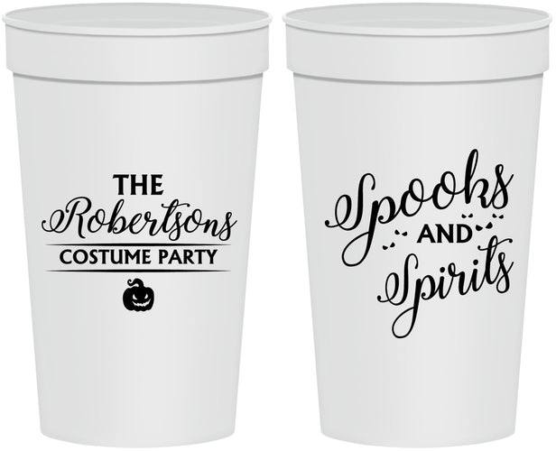 Personalized Halloween 32 oz Stadium Cups - Spooks Spirits | 250037
