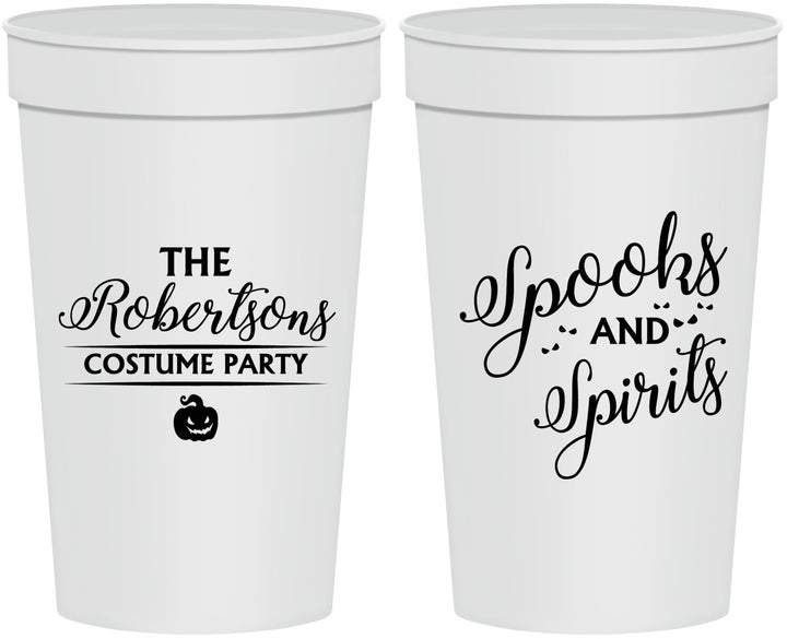 Personalized Halloween 32 oz Stadium Cups - Spooks Spirits | 250037