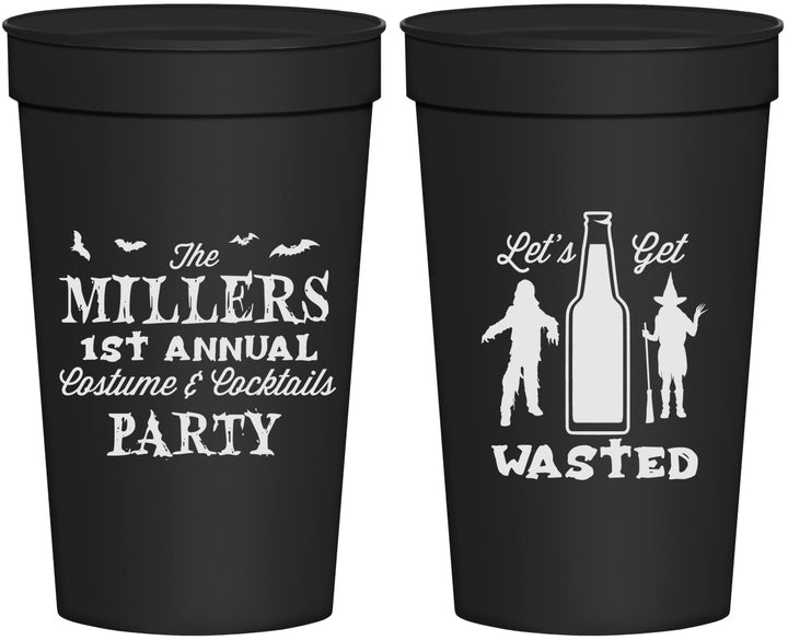 Personalized Halloween 32 oz Stadium Cups - Werewolf Witch | 250039