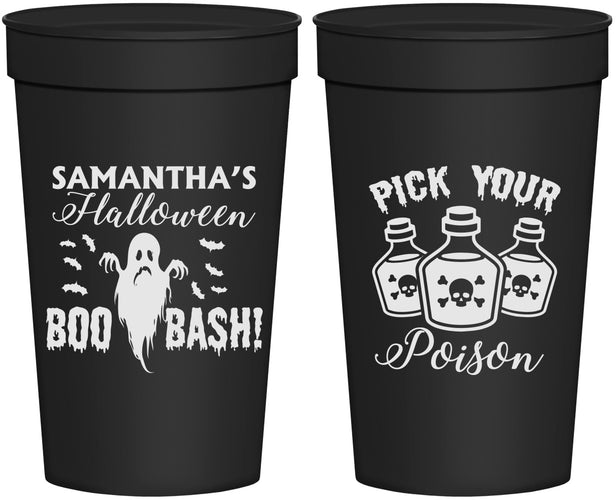 Personalized Halloween 32 oz Stadium Cups - Boo Bash | 250043