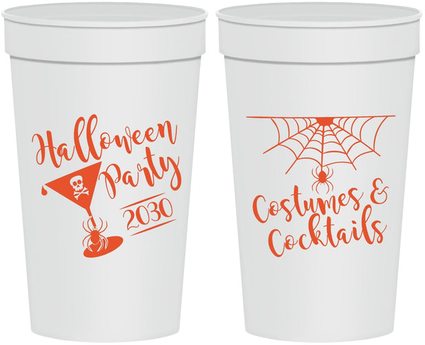 Personalized Halloween 32 oz Stadium Cups - Costumes Cocktails | 250048