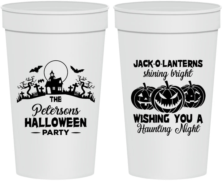 Personalized Halloween 32 oz Stadium Cups - Jack O Lantern | 250053