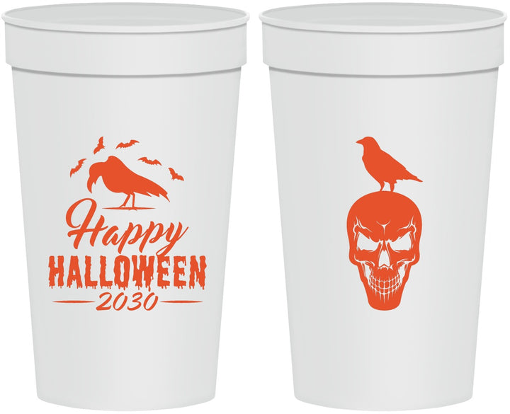 Personalized Halloween 32 oz Stadium Cups - Skeleton | 250056