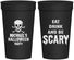 Personalized Halloween 32 oz Stadium Cups - Eat Drink Be Scary | 250059