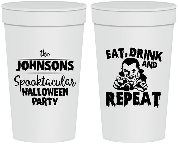 Personalized Halloween 32 oz Stadium Cups - Dracula | 250062