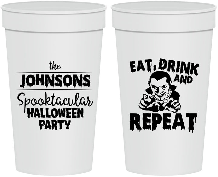 Personalized Halloween 32 oz Stadium Cups - Dracula | 250062