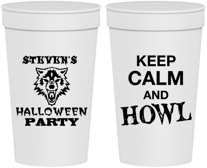 Personalized Halloween 32 oz Stadium Cups - Howl | 250069