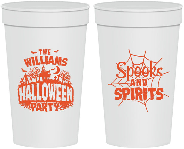 Personalized Halloween 32 oz Stadium Cups - Spooks Spirits | 250072