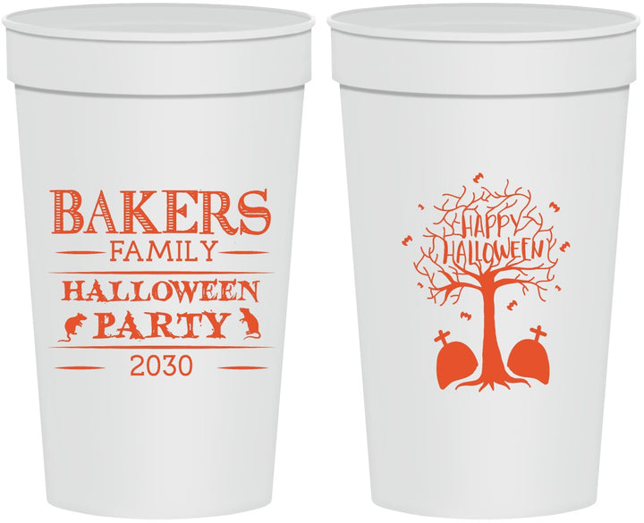 Personalized Halloween 32 oz Stadium Cups - Graveyard Shift | 250076