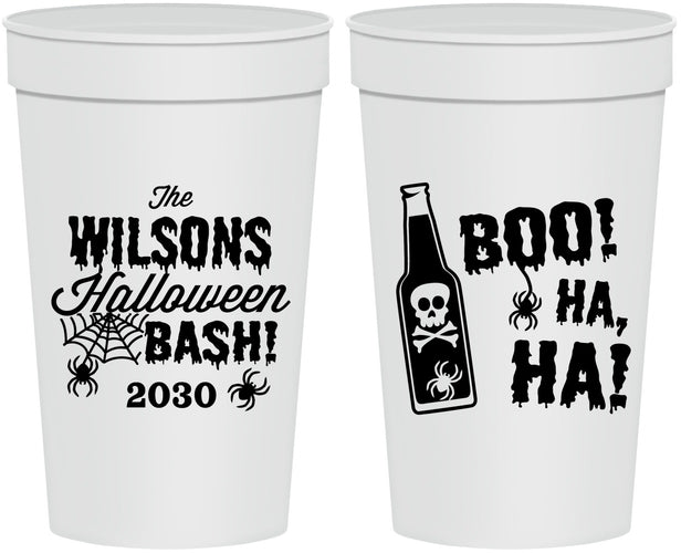 Personalized Halloween 32 oz Stadium Cups - Boo Skeleton | 250078