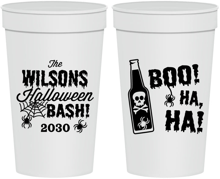 Personalized Halloween 32 oz Stadium Cups - Boo Skeleton | 250078