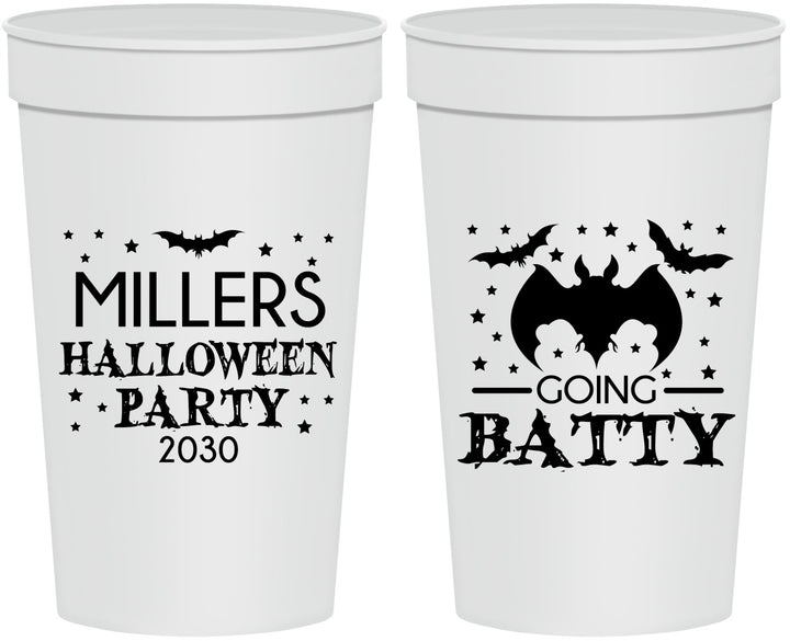 Personalized Halloween 32 oz Stadium Cups - Bat | 250081