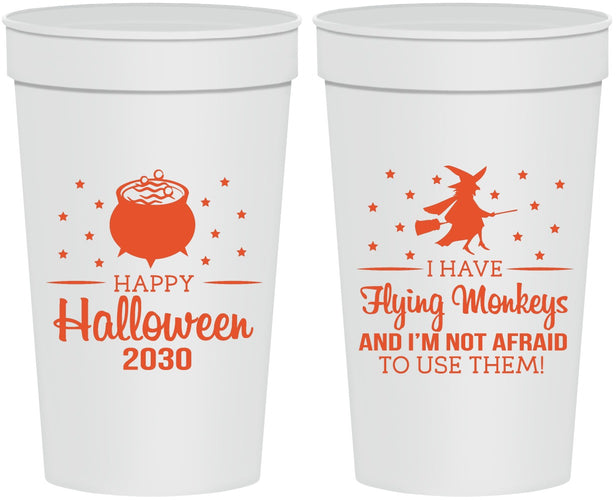 Personalized Halloween 32 oz Stadium Cups - Witch | 250084