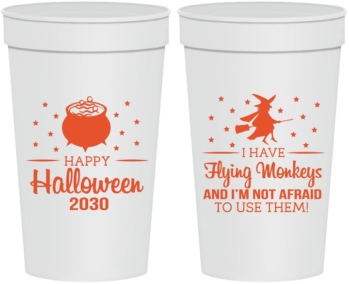 Personalized Halloween 32 oz Stadium Cups - Witch | 250084