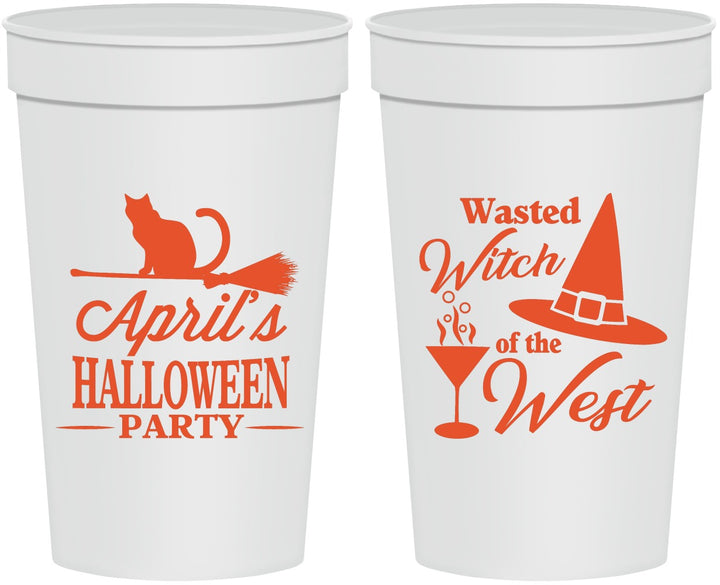 Personalized Halloween 32 oz Stadium Cups - Witch | 250088