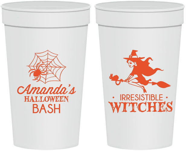 Personalized Halloween 32 oz Stadium Cups - Witches | 250092