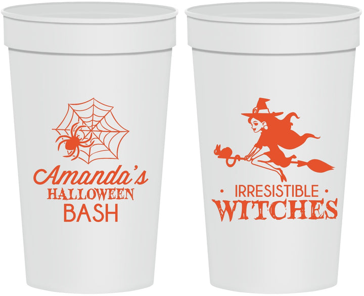Personalized Halloween 32 oz Stadium Cups - Witches | 250092