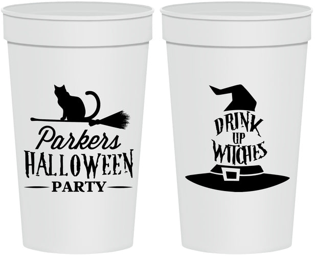 Personalized Halloween 32 oz Stadium Cups - Drink Up Witches | 250094