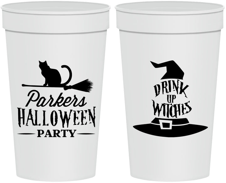 Personalized Halloween 32 oz Stadium Cups - Drink Up Witches | 250094