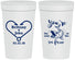 Personalized Wedding 32 oz Stadium Cups - Fish In The Sea For Me | 254