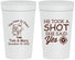 Personalized Wedding 32 oz Stadium Cups - He Took A Shot She Said Yes | 259