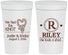 Personalized Wedding 32 oz Stadium Cups - We Tied The Knot | 260