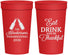 Personalized Thanksgiving 32 oz Stadium Cups - Eat Drink Thankful | 260001