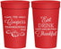 Personalized Thanksgiving 32 oz Stadium Cups - Eat Drink Thankful | 260009