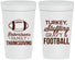 Personalized Thanksgiving 32 oz Stadium Cups - Football Turkey | 260010