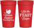 Personalized Thanksgiving 32 oz Stadium Cups - Let The Feast Begin | 260041