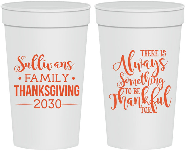 Personalized Thanksgiving 32 oz Stadium Cups - Thankful | 260048