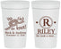 Personalized Wedding 32 oz Stadium Cups - We Tied The Knot | 263