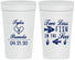 Personalized Wedding 32 oz Stadium Cups - Two Less Fish In The Sea | 270