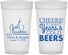Personalized Wedding 32 oz Stadium Cups - Cheers Years Cold Beers | 274