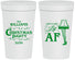 Personalized Christmas 32 oz Stadium Cups - Lit Af | 280011