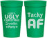 Personalized Christmas 32 oz Stadium Cups - Tacky Af | 280021