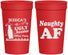 Personalized Christmas 32 oz Stadium Cups - Eat Drink Be Ugly | 280024
