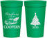 Personalized Christmas 32 oz Stadium Cups - Naughty Af | 280025