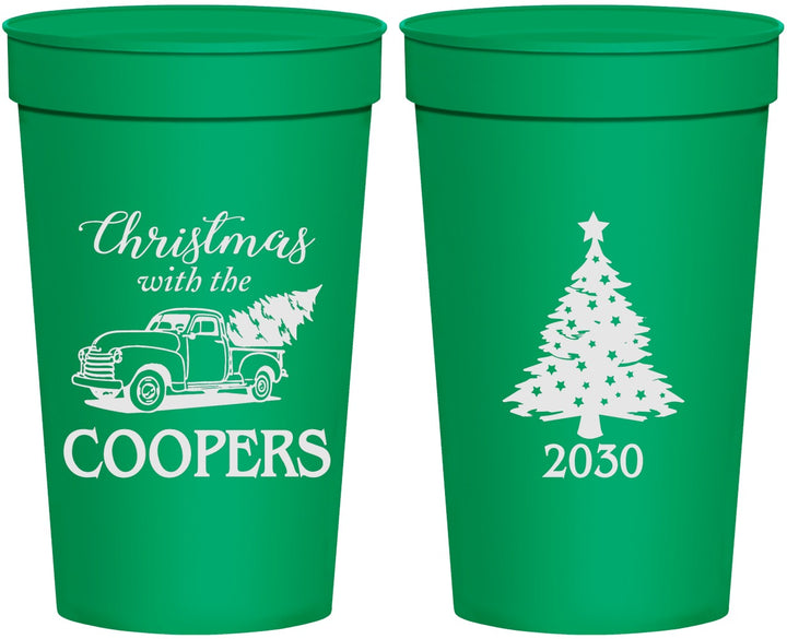 Personalized Christmas 32 oz Stadium Cups - Naughty Af | 280025