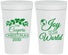 Personalized Christmas 32 oz Stadium Cups - Joy To The World | 280035