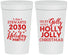 Personalized Christmas 32 oz Stadium Cups - Holly Jolly | 280046