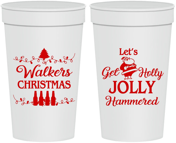 Personalized Christmas 32 oz Stadium Cups - Let Is Snow | 280050