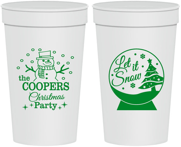 Personalized Christmas 32 oz Stadium Cups - Lets Get Lit | 280051