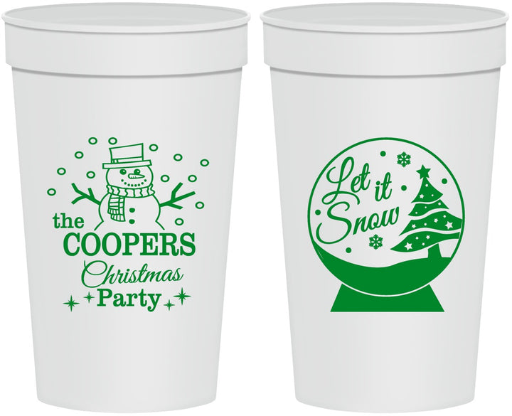 Personalized Christmas 32 oz Stadium Cups - Lets Get Lit | 280051
